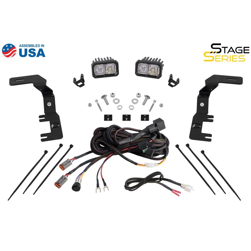  Diode Dynamics - Stage Series Ditch Light Kit for 2023+ Chevrolet Colorado SS3 Pro White Combo